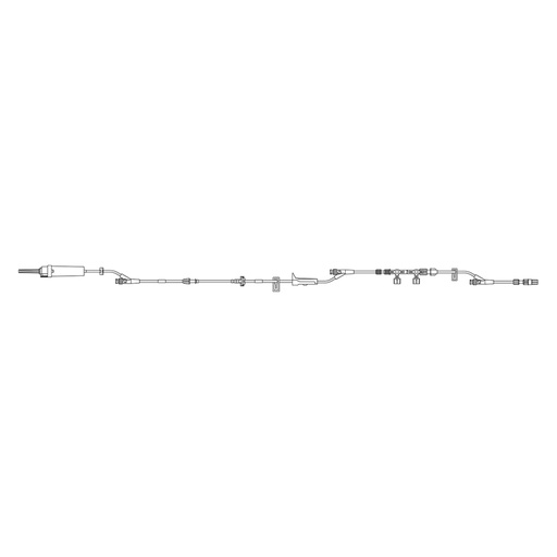 [10015896] BD Alaris Disposables Pump Module Set with Check Valve Roller, 10/Pack