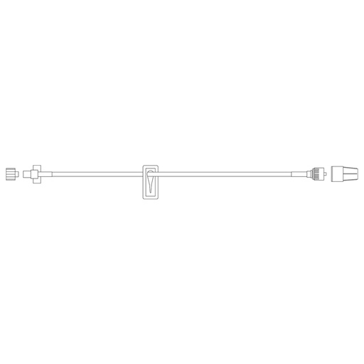 [10373772] BD General IV Minibore/Smallbore Extension Set with Spin Male Luer Lock, 100/Pack