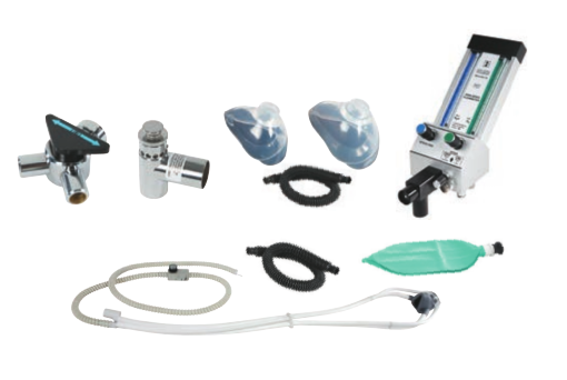 [F900] Belmed Oral Surgery Flowmeter System w/ 4 Cylinder Yoke Block
