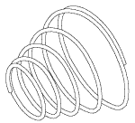 [ADS045] Conical Compression Spring for A-dec (.208" OD x .480" OD x .460" LG.)