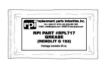 [RPL717] Grease for Pelton &amp; Crane
