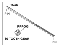 [PCK738] Gear and Rack for Pelton &amp; Crane