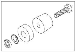 [AMF166] Front-Rubber Foot Assembly for Amsco/Steris®