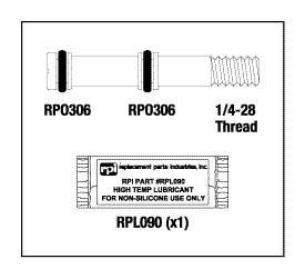 [RCS097] Valve Stem Kit for Spectroline, MDT, Castle®, Midmark®, Ritter