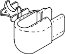 [RPB167] Strain Relief Bushing for Midmark® - Ritter - Fits: Power Cord on Lower Chassis