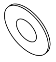 [RPH107] Washer (#6 Flat) - 50 per package