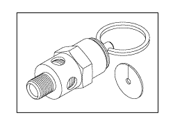 [MIV122] Safety Valve (40 PSI) for Midmark® - Ritter - 1/8" MPT