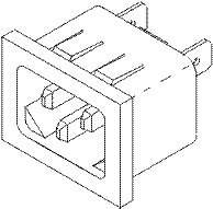 [RPR290] Snap-In AC Receptacle for Electrical, Midmark® - Ritter