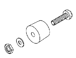 [PCF179] Rubber Foot Assembly for Pelton & Crane, Ray Foster