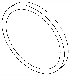 [RCG018] Door Gasket for Ritter - Castle (9.750" OD x .375" Sq. C/S)