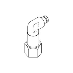 [RPF377] Push-In Elbow Fitting for Scican (Push in 1/8&quot; OD tubing only)