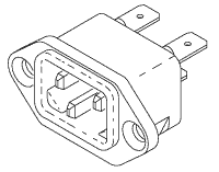 [RPR583] AC Inlet Receptacle for Electrical, Tuttnauer®