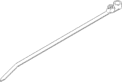 [RPT278] Cable Tie (8" White - with #10 mounting hole)