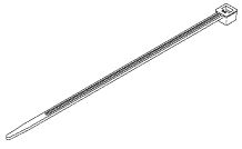 [RPT084] Cable Tie (8" White)