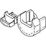 [RPB171] Strain Relief Bushing - 4 Per Package - Type: SR-34-2, Cord Type: Flat Cable