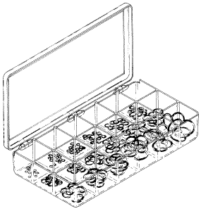 [RPK404] O-Ring Kit with 18 compartment carrying case