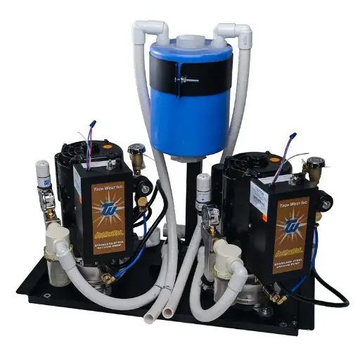 [VPLG10D2] Goldenvac Dual Motor 4-HP Stainless Steel Vacuum Pump (10 Users)