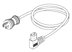 [RPC780] Hospital Grade Power Cord (13a @ 125vac, Right Angle, 3 Ft.)