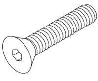 [RPH214] Flat Head Hex Socket Cap Screw for Pelton & Crane