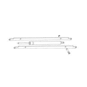 [PCA655] Gas Spring Assembly - Ceiling or Track (195 LBS.) for Pelton &am