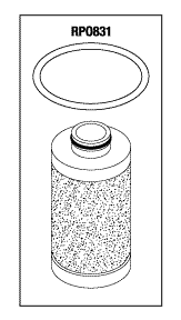 [CME105] Coalescing Filter Element (Size: ~1.38" OD x 2.62" lg.)