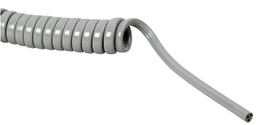 [115-014] 5 Hole ISO-B - Coiled Gray - Beaverstate Handpiece Illumination Tubing