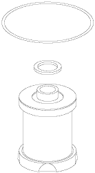 [CMK005] Coalescing Filter Element for Apollo, DentalEZ, Jun-Air, Matrx (Aimax) - Wilkerson Brand