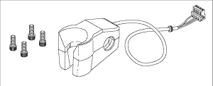 [PCK776] Handpiece Hanger Assembly (White) for Pelton & Crane