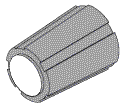 [ADK147] Black Body Knob With Yellow Dot for A-dec