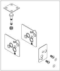 [ADK094] Control Block Service Kit for A-dec (Fits: Century II® Handpiece Control Block)