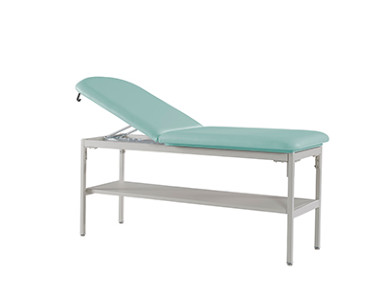 [414] Exam Room Treatment Table with Shelf, Adjustable Back