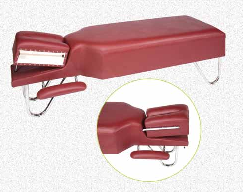 [1989-CA] Galaxy Chiropractic Adjustable Table w/ Arm Rest & Articulation Head Piece