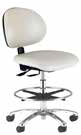 [831] Ergonomic Laboratory Chair with Seat and Back Tilt and Black Composite Base