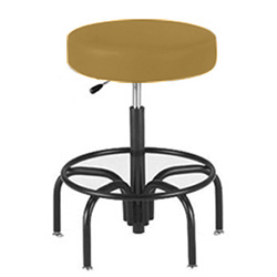 [958] Lab Stool with "D" Handle Release and Five Leg Tublar Steel Base with Foot Ring and Glides