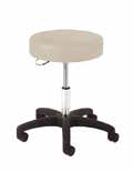 Physician Stool with D-Handle Release and Black Composite Base