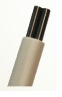 [115-664] Beaverstate 2-Hole Asepsis Syringe Tubing, Jacketed - Straight Sterling, Silcryn
