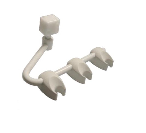 [105-181] Beaverstate Pivoting Bent Holder Bar (7", with 3 141-100 holders)