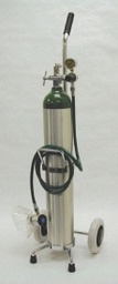 [1631E] MADA Demand Valve Oxygen Resuscitator Kit on Cart &quot;E&quot; Size