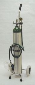 [1631E] MADA Demand Valve Oxygen Resuscitator Kit on Cart "E" Size