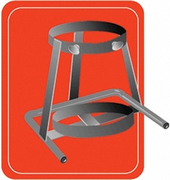 [1370] MADA 1902 &quot;M60&quot; Large Cylinder Stand (Chrome)
