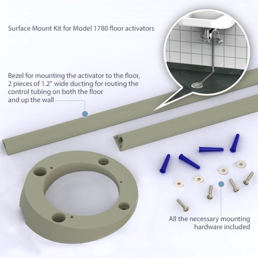 [8030] Tapmaster - Surface Mount Kit 8030 For Model 1780 Floor Activators