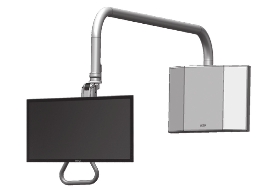 [UL182i-OHAT] ICW Overhead Monitor Mounting Arm with Ultra 182