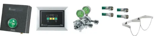 [M160] Belmed Oxygen Manifold System, Wall Alarm