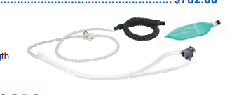 [5600-0002] Scavenger Package – Medium Includes: Scavenger Inhaler with Medium Autoclavable Hood, 3L Breathing Bag, 22mm I. D. X 32” Length Breathing Tube