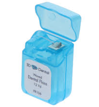 [PR106] 3D Dental Floss Waxed, 12yd, 144ct