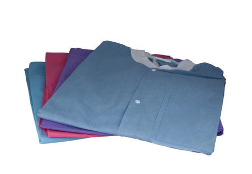 [DLJ-CBM] 3D Dental Essentials Lab Coat, Medium, Blue, 10ct
