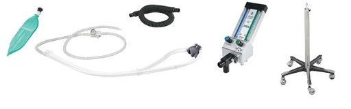 [F250] Flowmeter System – Mobile Stand (Includes: Head, Tall Mobile Stand (Hght. 40”-50”), Scavenger Rubber Goods)