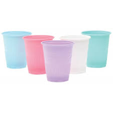 NIVO Plastic Drinking Cups, 1000 Pk, Choose Your Color