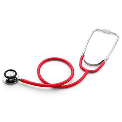 [5079-74] Welch Allyn Professional Grade Double Head Lightweight Stethoscope, Adult, Poppy Red