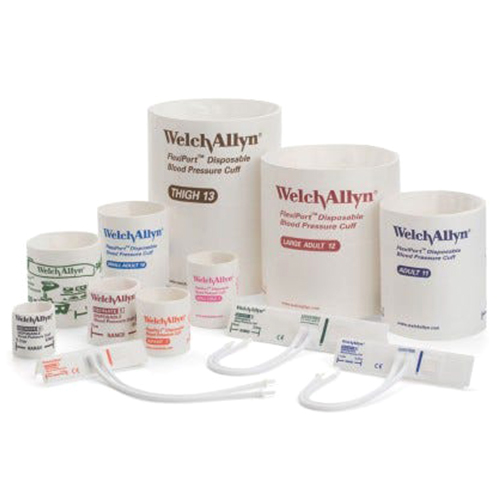 [5082-104-1] Welch Allyn Neonatal 4 Disposable Blood Pressure Cuff with 1-Tube, Luer Slip Connector for Blood Pressure Monitor, 10/Pack